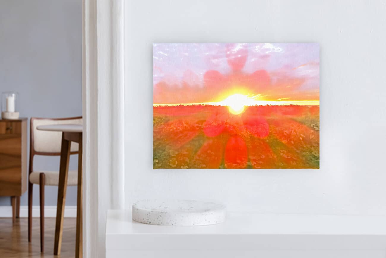 Leinwandbild Motiv Herz 60x80cm