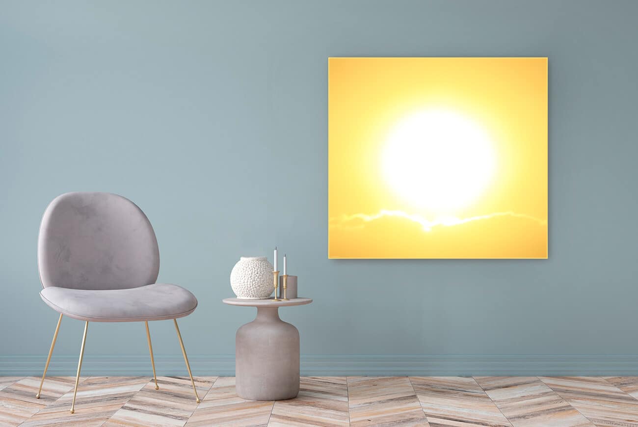 Acrylic glass picture motif potential of source 122x111cm Acrylic glass picture motif potential of source 122x111cm