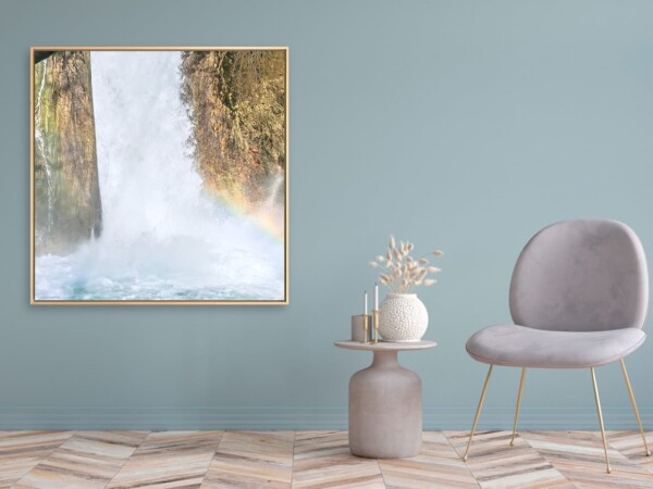 Leinwandbild mit Schattenfugenrahmen Motiv Freiheit 123x123cm