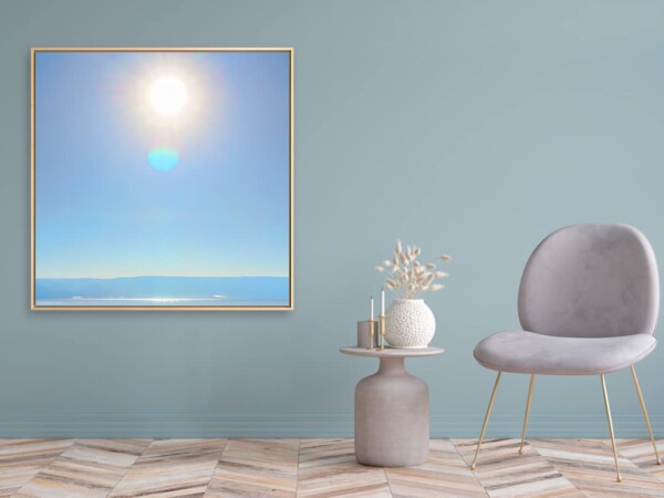 Leinwandbild mit Schattenfugenrahmen Motiv Geist 123x123cm