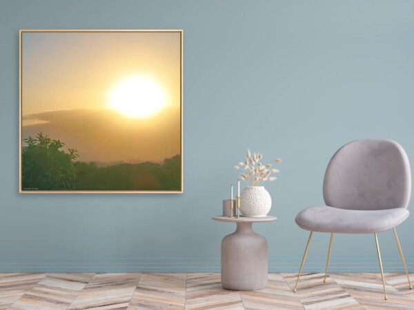 Leinwandbild mit Schattenfugenrahmen Motiv Geschenk 123x123cm