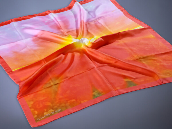 Silk Scarf Motif Love Detail 3